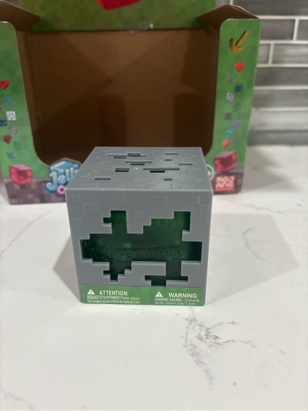 Authentic Minecraft Jelly Cube Squishy – Brand New & Sealed!